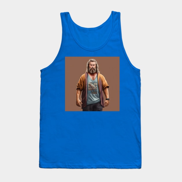 Fat Thor Dude Tank Top by Grassroots Green